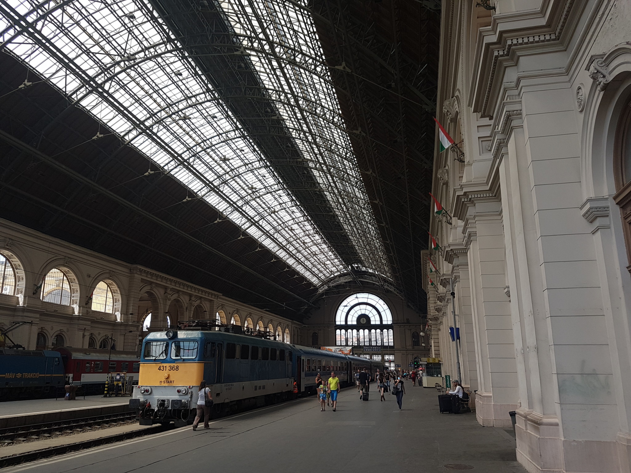 Train Station Leaving Budapest to Belgrade