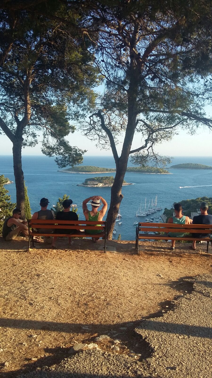 Bros Just Chilling Out at the fortress in Hvar