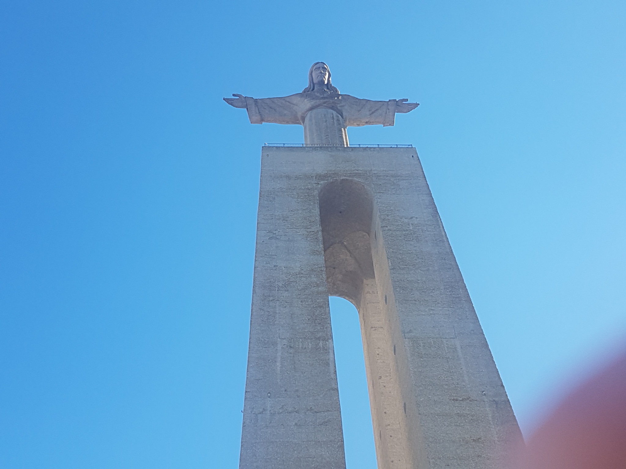 Big Jesus Overlooking the Bay - Our Cab Driver took Us Here By Surprise