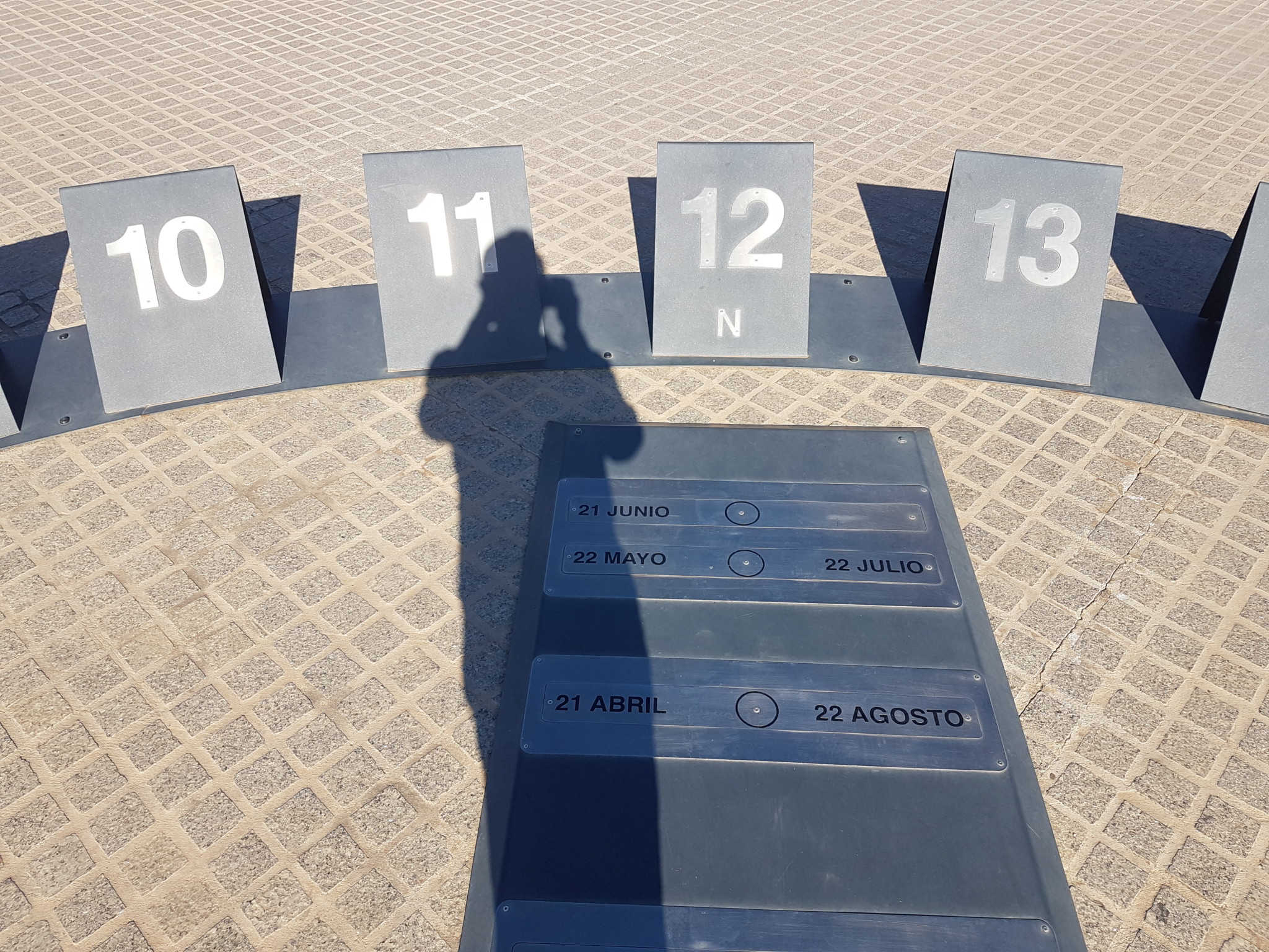Sundial That Uses Your Shadow
