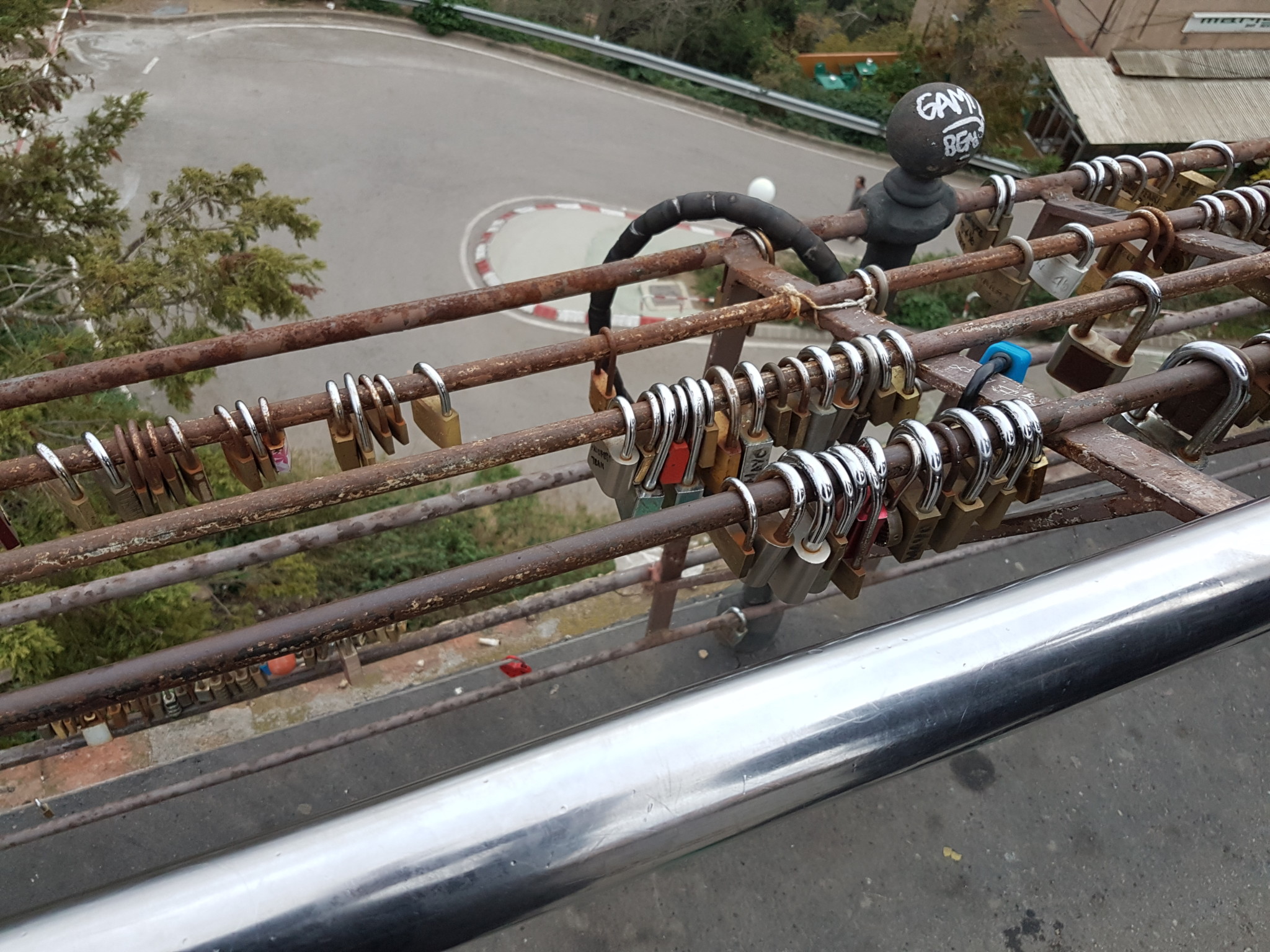 Bike Locks at the Parc d'Atraccions Tibidabo