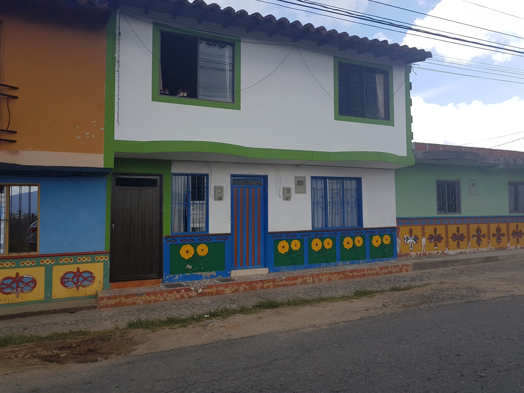 Beautiful Colors on Unique Houses