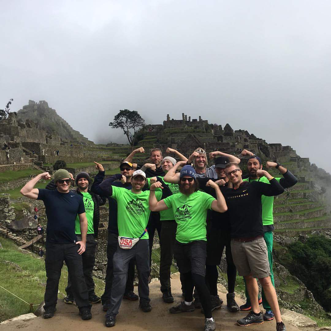 Our Green Machine Group Photo On Machu Picchu